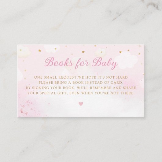 Waterverf Pink Boho Teddy Bear Boeken voor Baby Informatiekaartje (Voorkant)