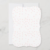 Waterverf Pink Bow Girl Baby shower Kaart (Achterkant)