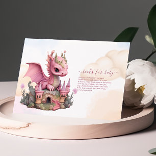 Waterverf Pink Dragon Books voor baby Kaart