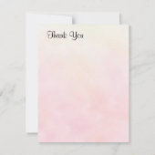 Waterverf Pink en Blush Peonies lente zomer Notitiekaartje (Achterkant)