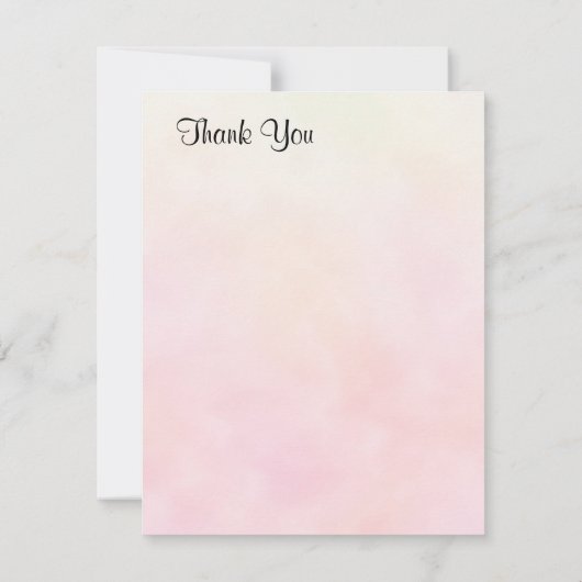 Waterverf Pink en Blush Peonies lente zomer Notitiekaartje (Achterkant)