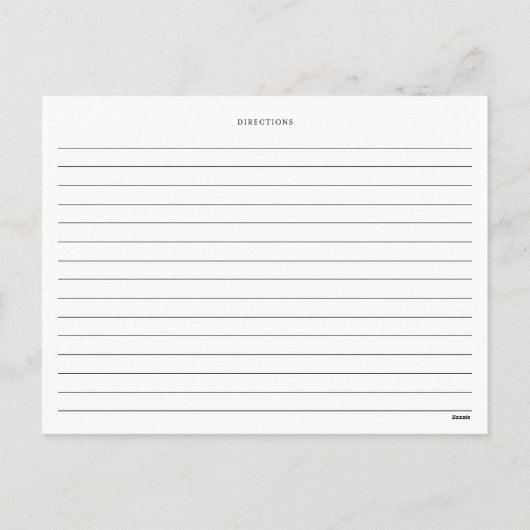 Waterverf Pink Floral Garland Recipe Kaart (Achterkant)