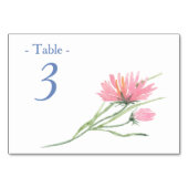 Waterverf Pink Floral Lijst Weddenschappen Kaart (Achterkant)