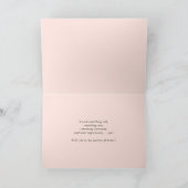 Waterverf Pink Floral Matron of Honor Voorstel Kaart (Binnen)