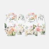 Waterverf Pink Floral Wedding Bedankdoosjes (Uitgevouwen)