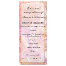 Waterverf Pink Floral Wedding