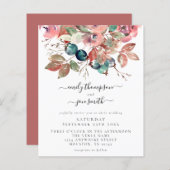 Waterverf Pink Florals Weddenschap (Voorkant / Achterkant)