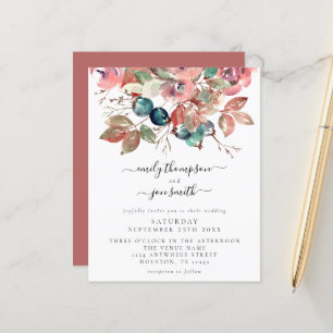 Waterverf Pink Florals Weddenschap