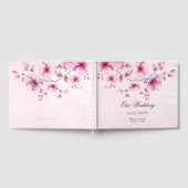 Waterverf Pink Flowers Gastenboek (Volledig)