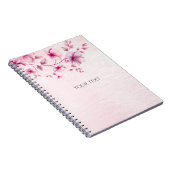 Waterverf Pink Flowers Notitieboek (Rechterzijde)