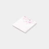 Waterverf Pink Flowers Post het Notities Post-it® Notes (Schuin)