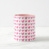  Waterverf Pink Hearts Mok (Midden)
