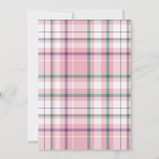 Waterverf Pink Hole in One Golf 1e verjaardag Kaart (Achterkant)