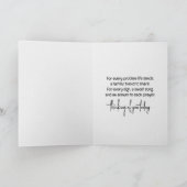 Waterverf Pink Hydrangea Bouquet Kaart (Binnen)