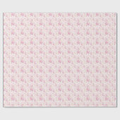 Waterverf Pink Llama XOXO Cadeaupapier (Vlak)