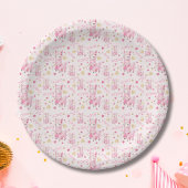 Waterverf Pink Llama XOXO Papieren Bordje