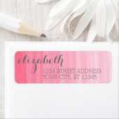 Waterverf Pink Ombre Feminine Kantoor Suite Etiket (Insitu)