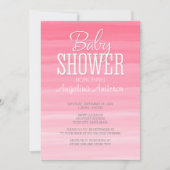 Waterverf Pink Ombre Sweet Girl Baby shower Kaart (Voorkant)