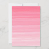 Waterverf Pink Ombre Sweet Girl Baby shower Kaart (Achterkant)