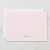 Waterverf Pink Peonies Baby shower Uitnodiging (Achterkant)