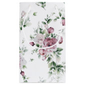 Waterverf Pink Peonies en Greenery Klein Cadeauzakje (Achterkant)