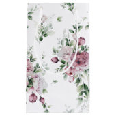 Waterverf Pink Peonies en Greenery Klein Cadeauzakje (Voorkant)