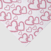 Waterverf Pink Peony Hearts Tissuepapier (Detail)