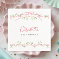Waterverf Pink Spring Garden Baby shower