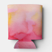 Waterverf  pinken/Sinaasappels - Alle opties Blikjeskoeler (Achterkant)