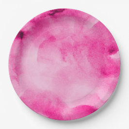 Waterverf  pinks3 - Alle opties Papieren Bordje