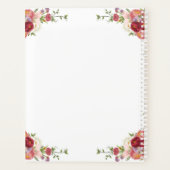 Waterverf Pioen Bloem Bloemen Vrijgezellenfeest Planner (Achterkant)