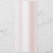 Waterverf Pioen Bloem Bruiloft Menu (Achterkant)