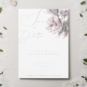 Waterverf Pioen Bloem Bruiloft Save the Date Kaart