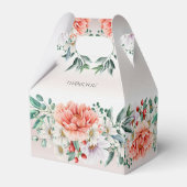 Waterverf Pioen Bloem Favor Box Bedankdoosjes (Achterkant)