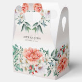 Waterverf Pioen Bloem Favor Box Bedankdoosjes (Geopend)