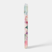 Waterverf Pioen Bloem iPhone 15 Case (Linkerkant)