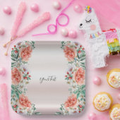 Waterverf Pioen Bloem Papier Bord (Feest)