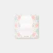 Waterverf Pioen Bloem Post het merkt op Post-it® Notes (Voorkant)