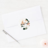 Waterverf Pioen Goud Gesprokkeld Sticker (Envelop)