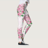 waterverf pioen hart leggings (Rechts)