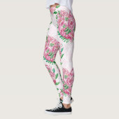 waterverf pioen hart leggings (Links)