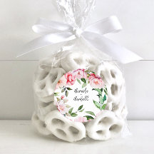 Waterverf Pioen Magnolia Roze Bruiloft