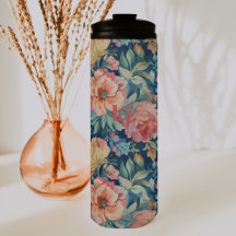 Waterverf Pioen Rozen Monogram