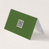 WATERVERF PIOENBLOEM Gevouwen Visitekaartje (Achterkant)