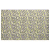 Waterverf pioenen bloemmotief geel | Grijs Stof (Yard (91,4 cm))