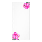 Waterverf pioenen bos reclamekaart (Achterkant)