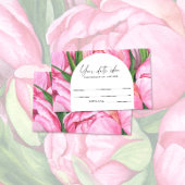 Waterverf pioenen - Date nacht ideeën \ Date jar Informatiekaartje