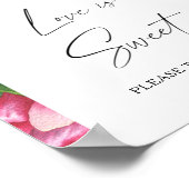 Waterverf pioenen - liefde is zoet Neem een trakta Poster (Hoek)