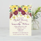 Waterverf Pioenen Vrijgezellenfeest Kaart (Staand voorkant)