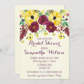 Waterverf Pioenen Vrijgezellenfeest Kaart (Voorkant / Achterkant)